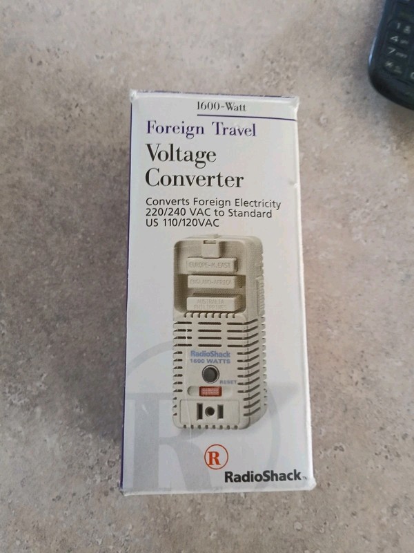 Voltage Converter Radio Shack. New Opened Box