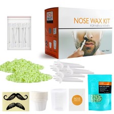 Nose Wax Kit for Men Women 50g Waxing Beans Painless Nasal Ear Hair Removal