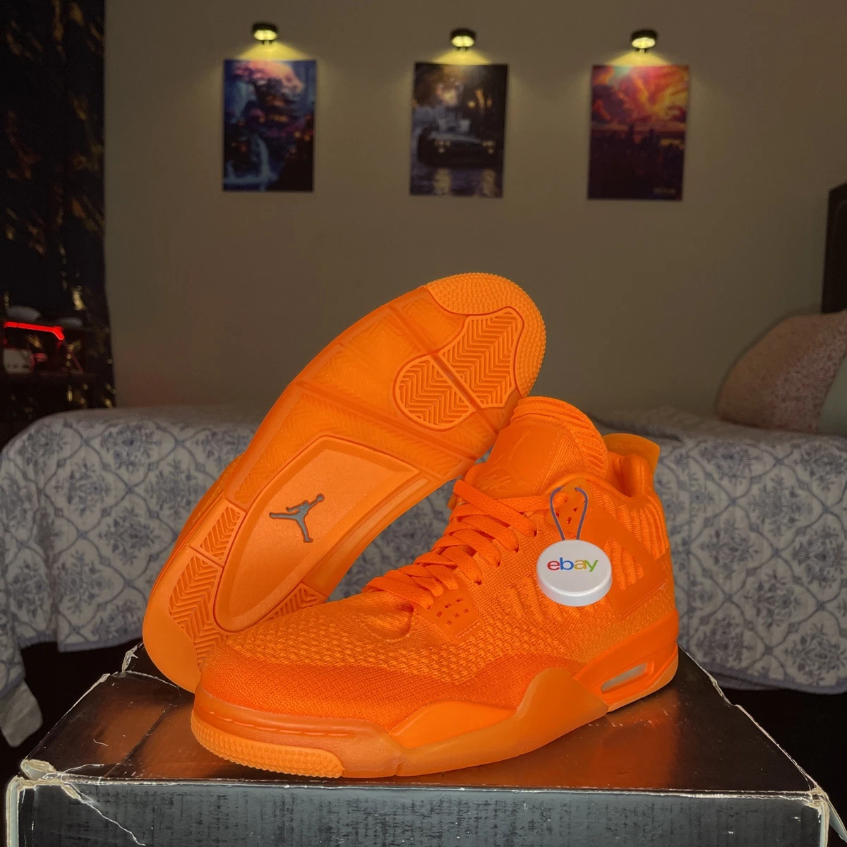 Nike Men 6.5 Air Jordan‎ 2019 4 Flyknit Total Orange 2931 The Air Jordan 4 Flyknit Will Debut This Week main image 4