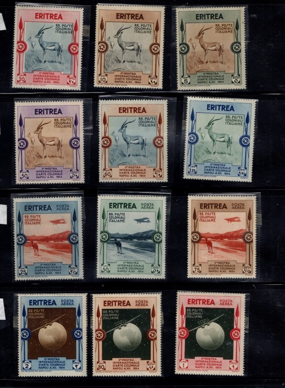 Eritrea, set of 1934, Cat Value $136.00  (2316