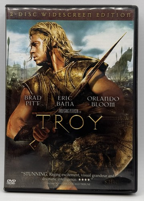 #ad Troy DVD Widescreen 2 Disc Set Brad Pitt Eric Bama Orlando Bloom Brian Cox 2005 $9.49