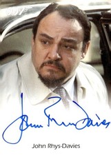 Rittenhouse James Bond Archives 2009 John Rhys-Davies Archive Box Autograph