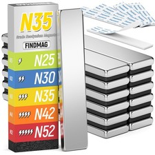 12Pack Rare Earth Neodymium Magnets, 60x10x3mm Strong Heavy Duty Bar Magnets ...