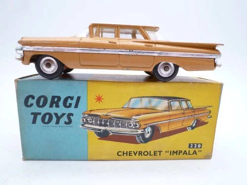 VINTAGE CORGI TOYS 248 CHEVROLET IMPALA IN ORIGINAL 220 BOX 1965