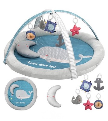 Toddle Tuff Sea Life Whale Playmat Plush Toys Sensory Gym Infant Toddler