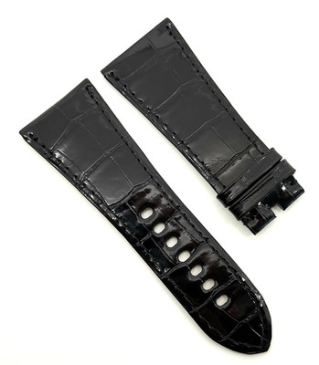 Cartier Divan 29mm x 22mm Black Alligator Watch Strap KD74A037 New Authentic OEM