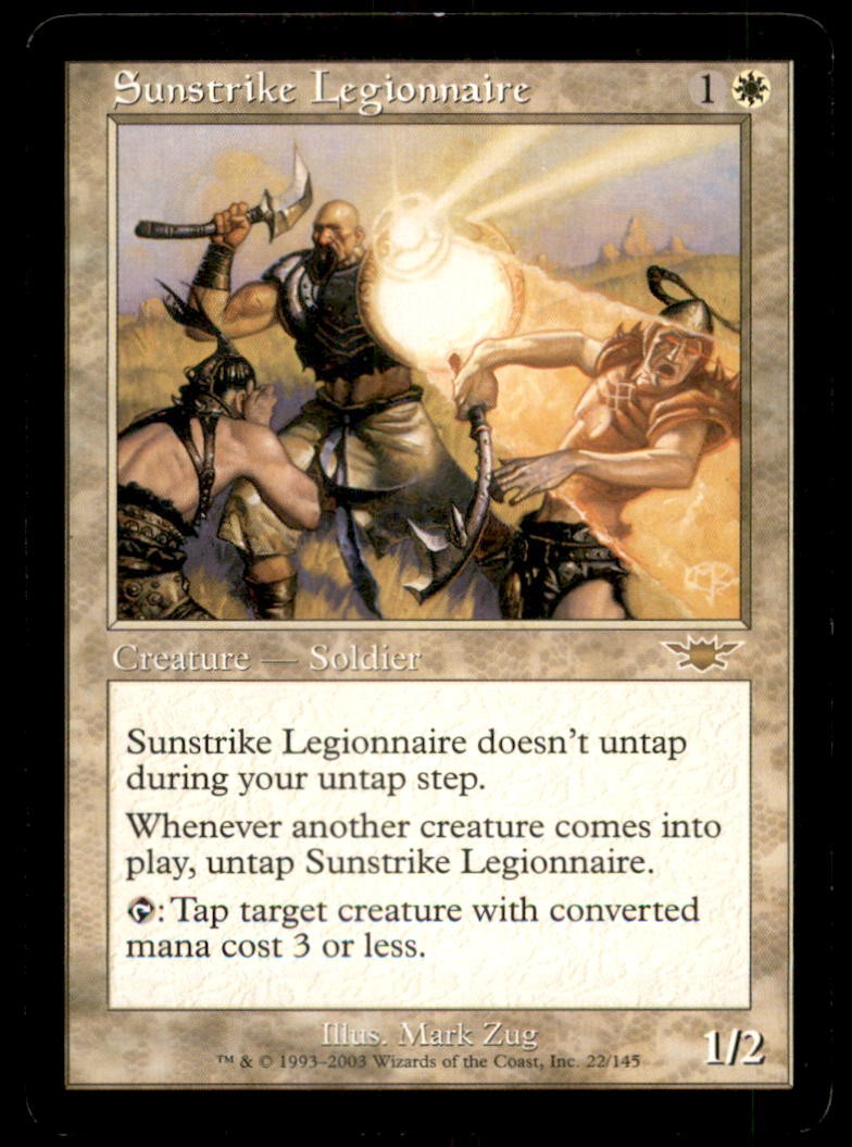 MTG Sunstrike Legionnaire LP Light Play Legions [3876]