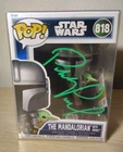 SIGNED PEDRO PASCAL Funko Pop! Vinyl: Star Wars - The Mandalorian #818 With COA