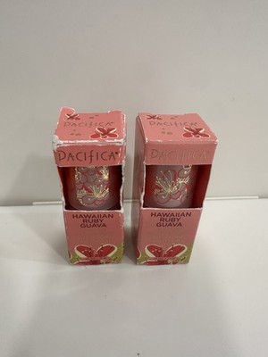 2 X Pacifica Hawaiian Ruby Guava Shimmer Solid Perfume .25oz Brand New in Box