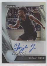2021-22 Panini Prizm Draft Picks Silver Elyjah Goss #DP-EGO Auto 0r2f