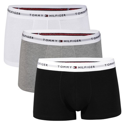 3er Pack TOMMY HILFIGER Boxershorts Low Rise Trunk Baumwolle UM0UM03752 0WL