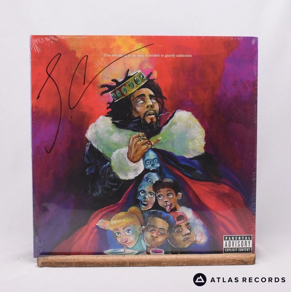 J. Cole KOD Red Smoke Limited Edition Sealed Signed LP Album Vinyl Record - NEW - Image 2 of 4