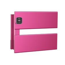 NEW Heated Towel Warmer Electric Rack Pink Fast Heating 2 Panel