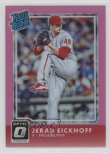 2016 Panini Donruss Optic Rated Rookies Pink Jerad Eickhoff #63 k5i