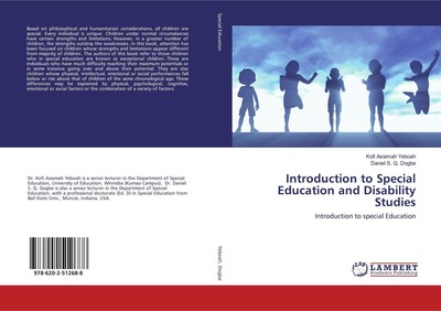 Introduction to Special Education and Disability Studies | Yeboah (u. a.) | Buch