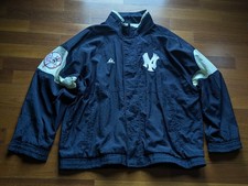 Apex One New York Yankees Baseball Windbreaker Jacket MLB Full Zip Blue XL Retro