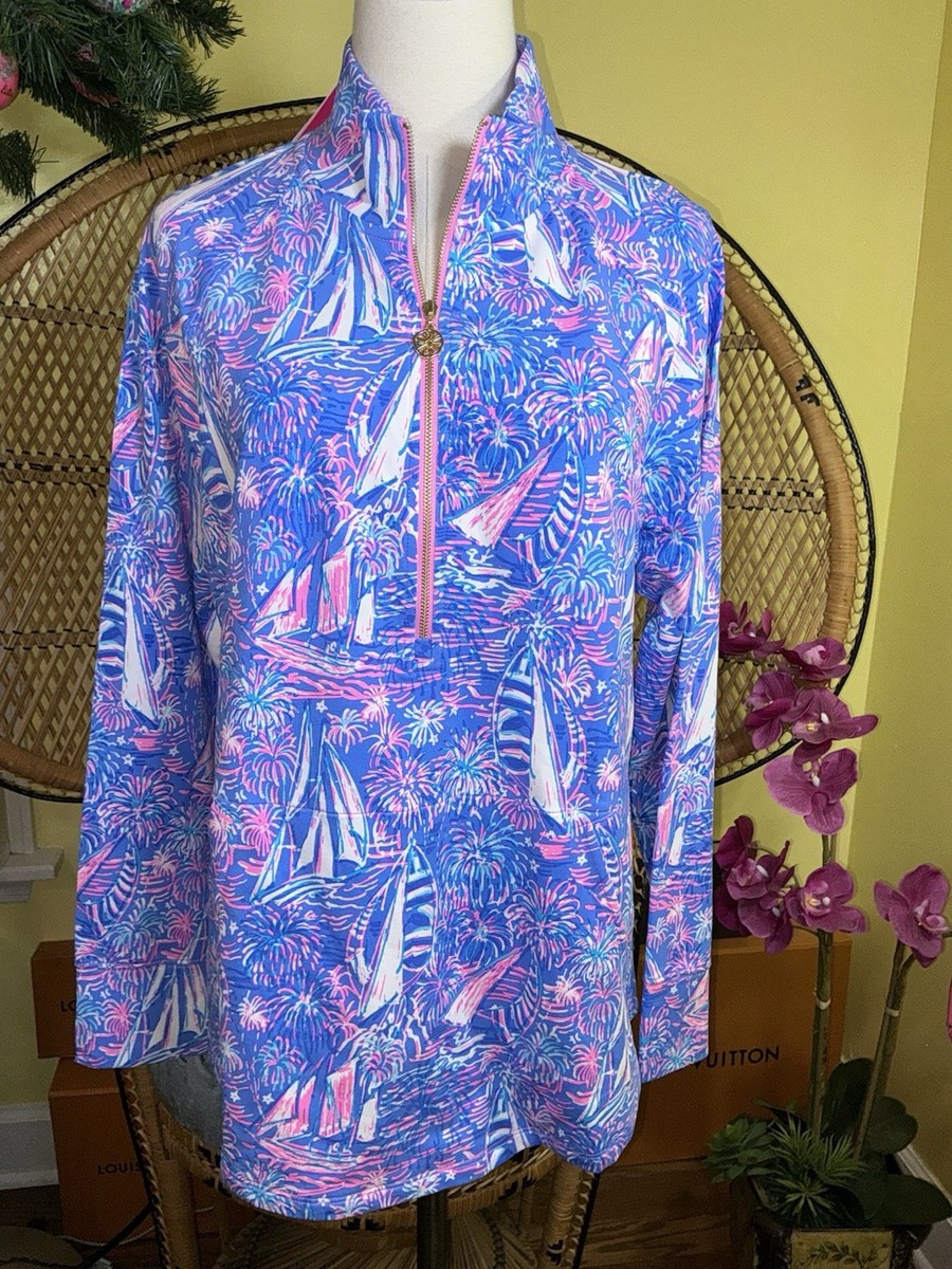 Lilly Pulitzer NWT UPF 50+ Skipper Popover ITS A SAILABRATION Size