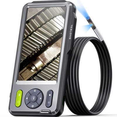 5FT 5mm Dual Lens Inspection Camera with LED Light, HD Endoscope