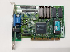Vintage Diamond Stealth 64 2001 S3 TRIO64V PCI FTUPCI765TV V1.06