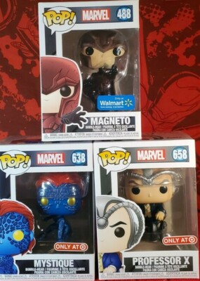 Funko Pop! Marvel X-MEN SET - #488 MAGNETO , #638 MYSTIQUE , #658