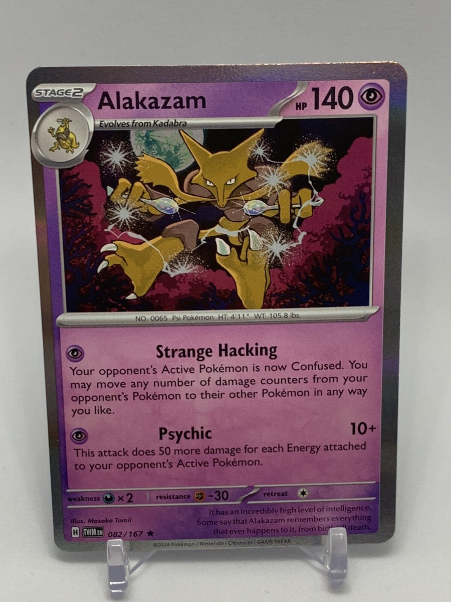 Alakazam - 082/167 Twilight Masquerade Holo Rare Pokemon - NM/MINT