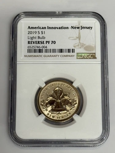 2019 American Innovation Dollar - New Jersey - Reverse Proof - NGC 70
