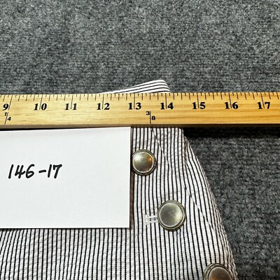 J＊J J Crew Skirt Womens 0 Black White Strip Cotton Seersucker Lined