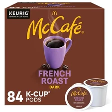 McCafe French Roast Keurig Single Serve K-Cup Pods Dark Roast Coffee Pods 84 ...