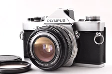 Olympus OM-1  Silver + 28mm f/3.5 Lens Film Camera from Japan SB