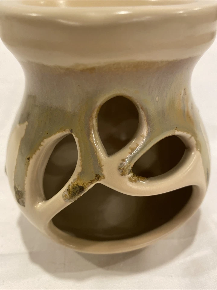 Ceramic Essential Oil burner, Wax Melt Burner, Pottery Tart Warmer, Drip Glaze - Image 2 of 4