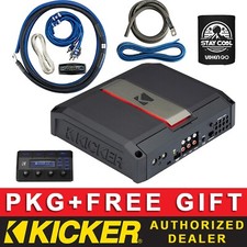 KICKER LX500.4 CAR AUDIO CLASS D 4CH/4-CHANNEL AMPLIFIER  4AWG AMP KIT