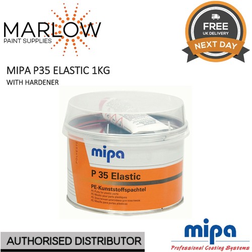 MIPA P35 ELASTIC BUMPER FLEXIBLE FILLER PUTTY WITH HARDENER 1KG eBay