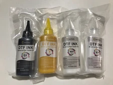 CenDale DTF Ink Direct to Film Textile Ink 100 ml BK Y WH