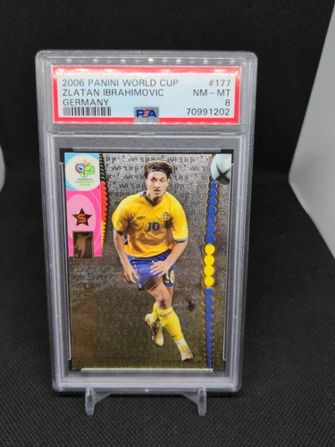 2006 Panini FIFA World Cup Germany Zlatan Ibrahimovic #177 PSA 8