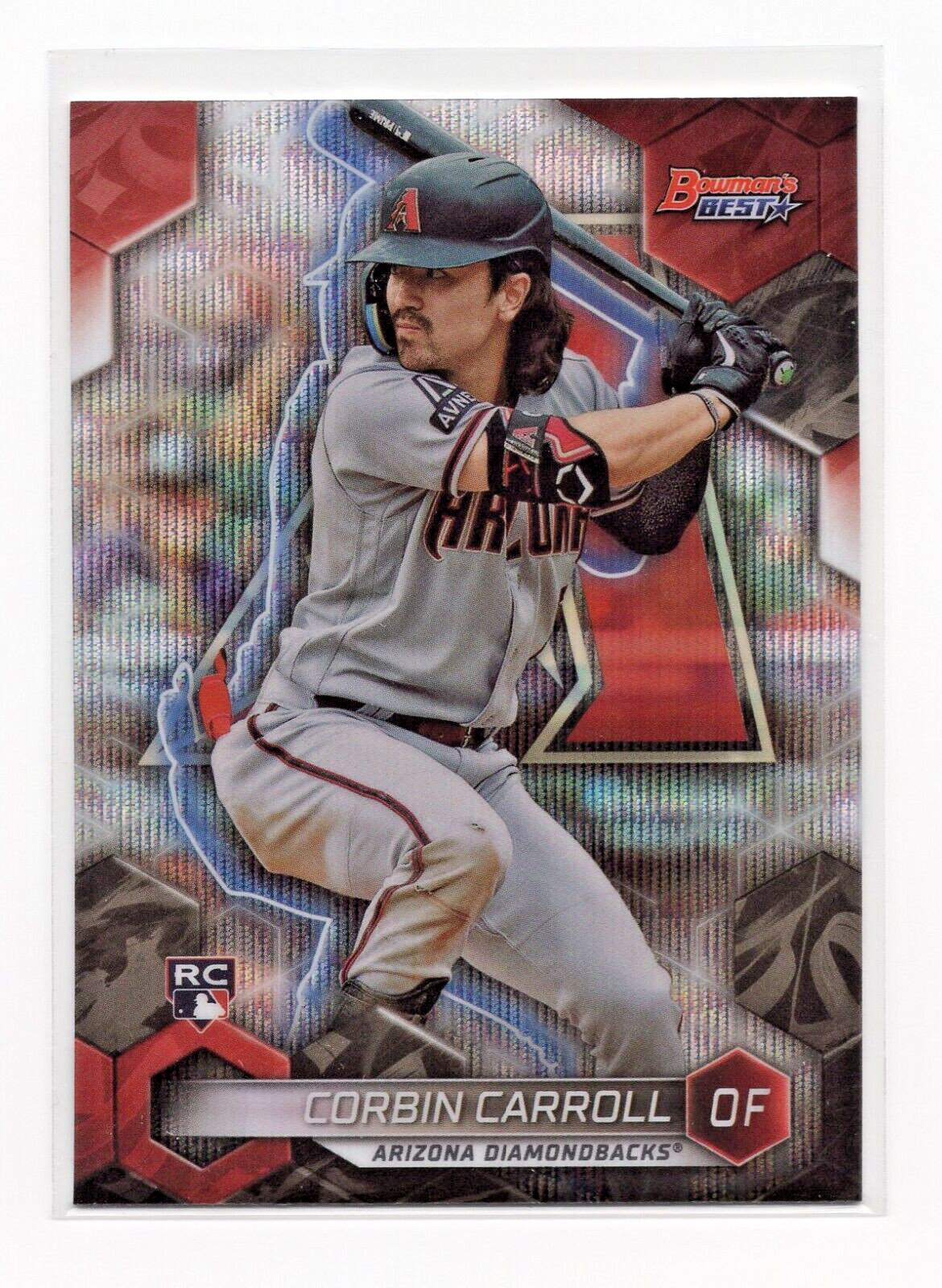 2023 Bowman's Best CORBIN CARROLL RC Wave Refractor SP #20 DIAMONDBACKS ROY