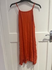 Orange Ruched Halterneck Shift Dress - 16 PRETTYLITTLETHING
