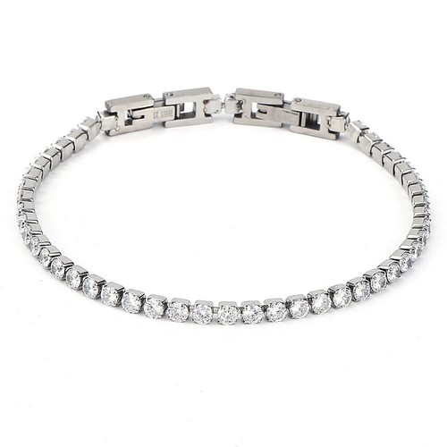 Bracciale Tennis Cristalli Neri 3 Mm Nero Marlù Gioielli 1br0068-n - Foto 10