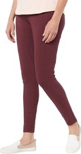 Denim  Co Active Duo Stretch Pant Side Pocket Deep Burgundy PS NWOT 630 