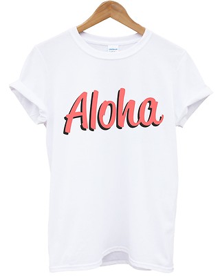 Aloha T-Shirt Inct Top Sommer Urban Hawaii Fresh Holiday Herren Damen Kinder