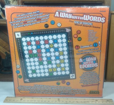 Family Fun Board Game - Jon Vandergriff's A Way With Words Reverse Word  Search