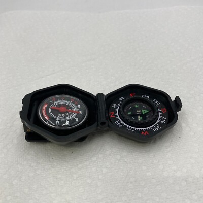 Vintage Boy Scouts of America Compass and Thermometer, Folding with clip plastic
