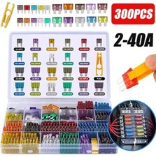 KFZ 300 St&uuml;ck Sicherungen im Set 2A-40A Auto Flachsicherungen Sortiment 11+19 mm