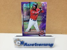 2022 Topps Bowman Chrome - Purple Mojo Refractor Junior Sanquintin 39/250 BCP-80