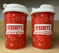Hershey’s Chocolate World - Two cups with lids - Great Condition