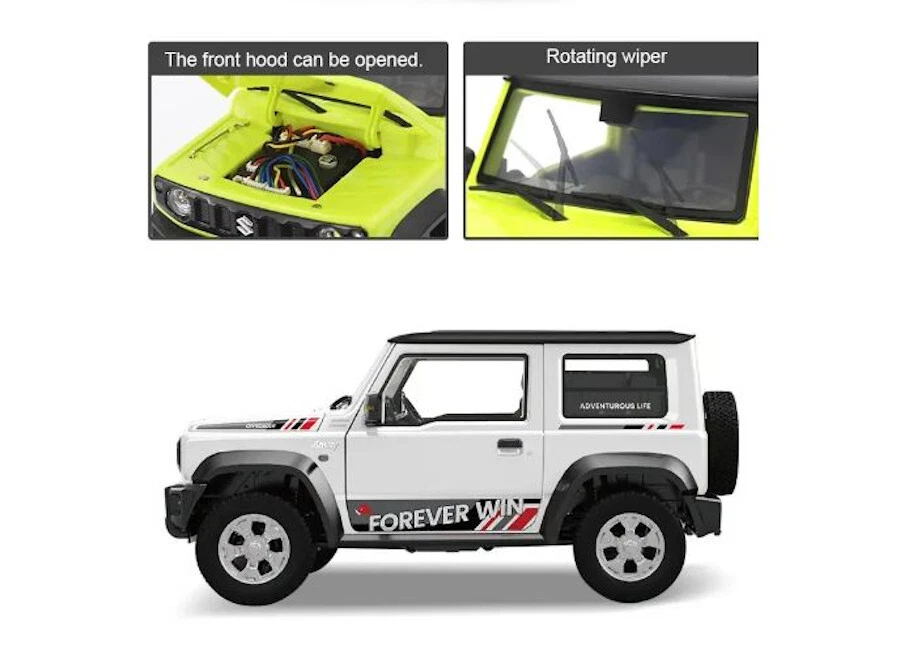 HG HG4-53 Trasped 1/16 2.4G 4WD RC Car for Suzuki Jimny Rock Crawler - Immagine 4 di 4