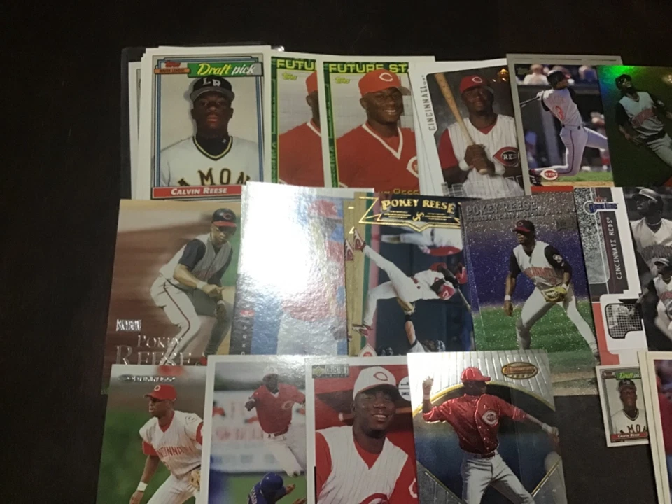 CALVIN “POKEY” REESE Oddball Insert & Regular issue Baseball REDS YOU CHOOSE - Image 3 of 4