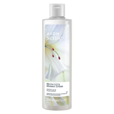 AVON Senses Duschcreme WHITE LILLY  250 ml - Weiße Lilie und Moschus