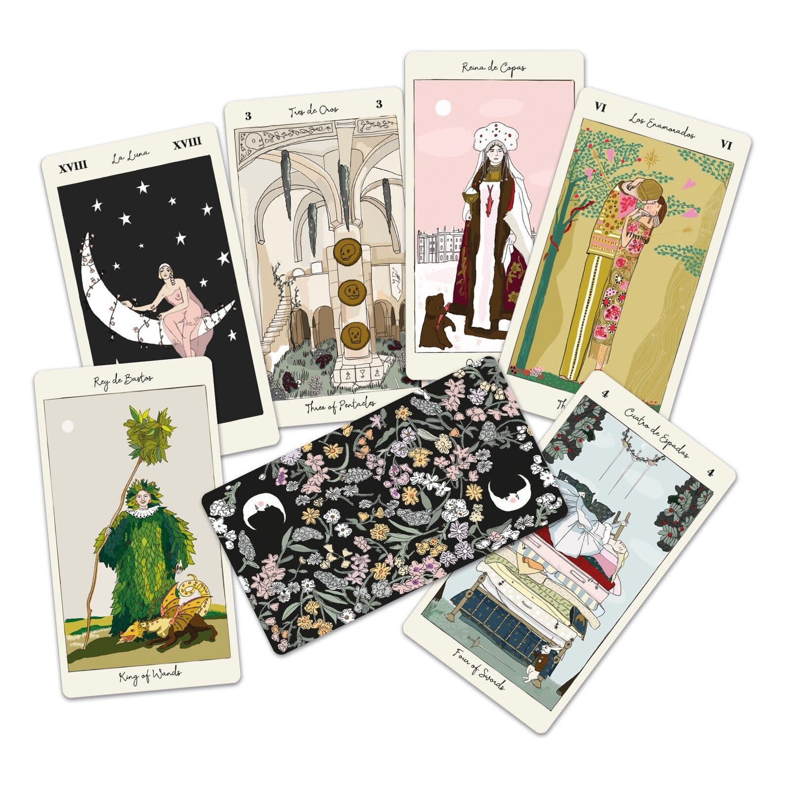 Thumbnail - Tarot De Carlotydes Karten Deck Fournier Esoterisch Wahrsagerei