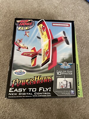 RARE Air hogs POWERHAWK Biplane 27mhz 2006 SpinMaster 