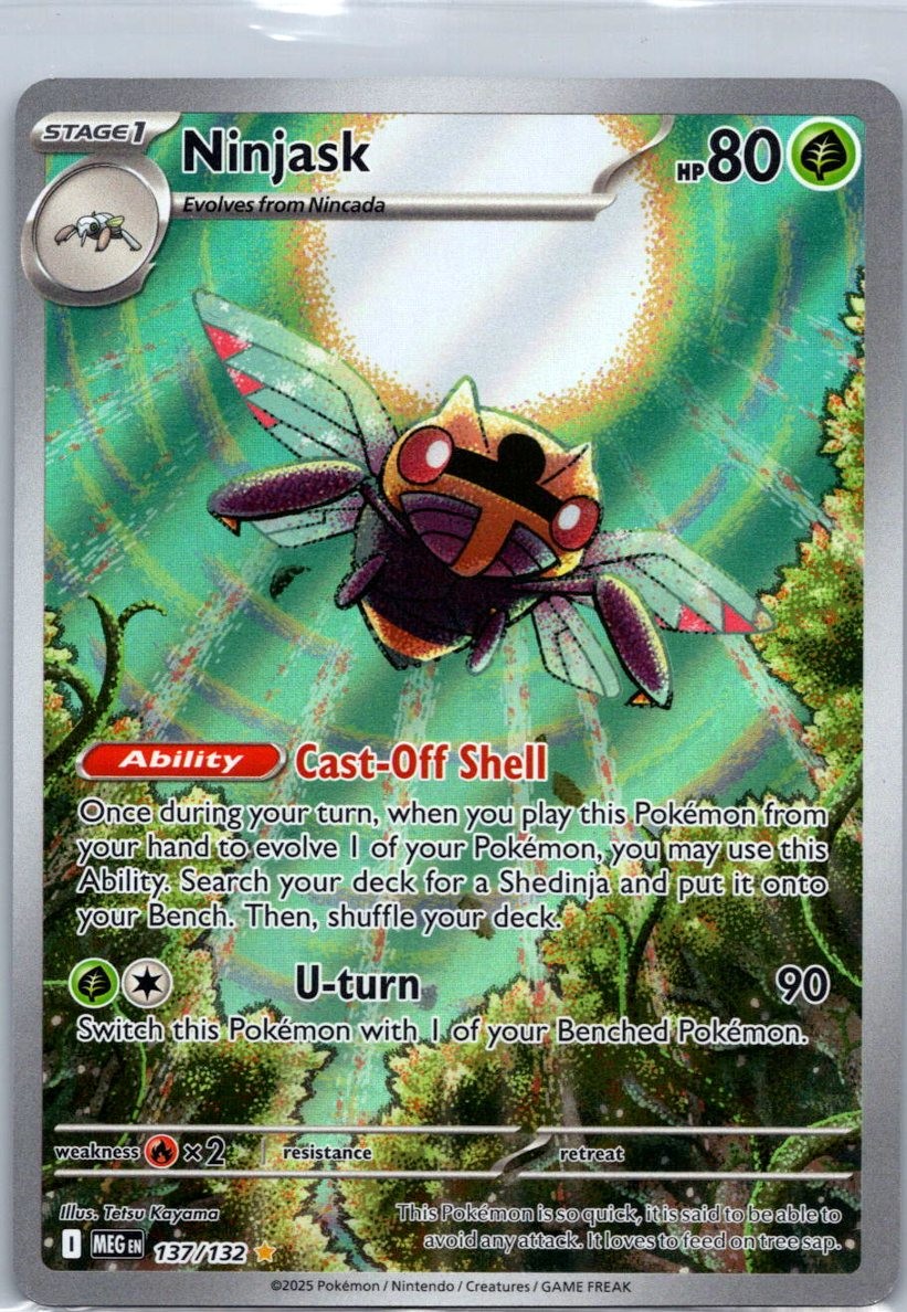 Ninjask - 137/132 Illustration Rare ME01: Mega Evolution 2025 NM